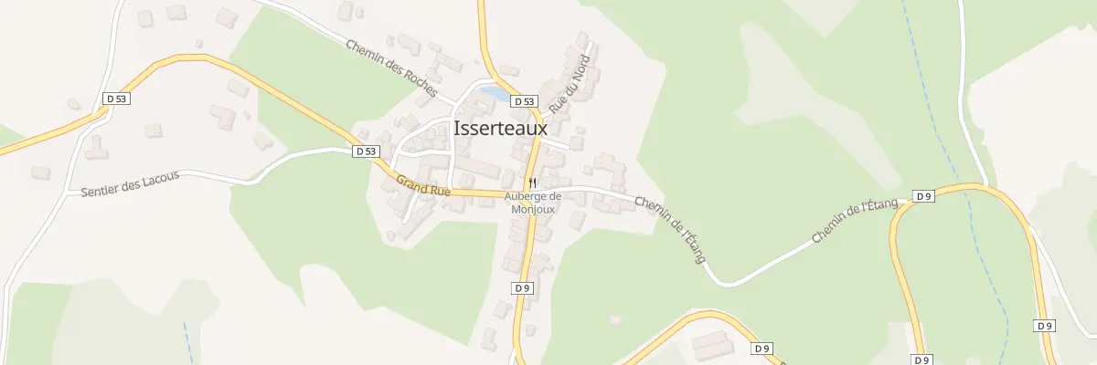 Plan du 5016 Bourg d’Isserteaux à Isserteaux