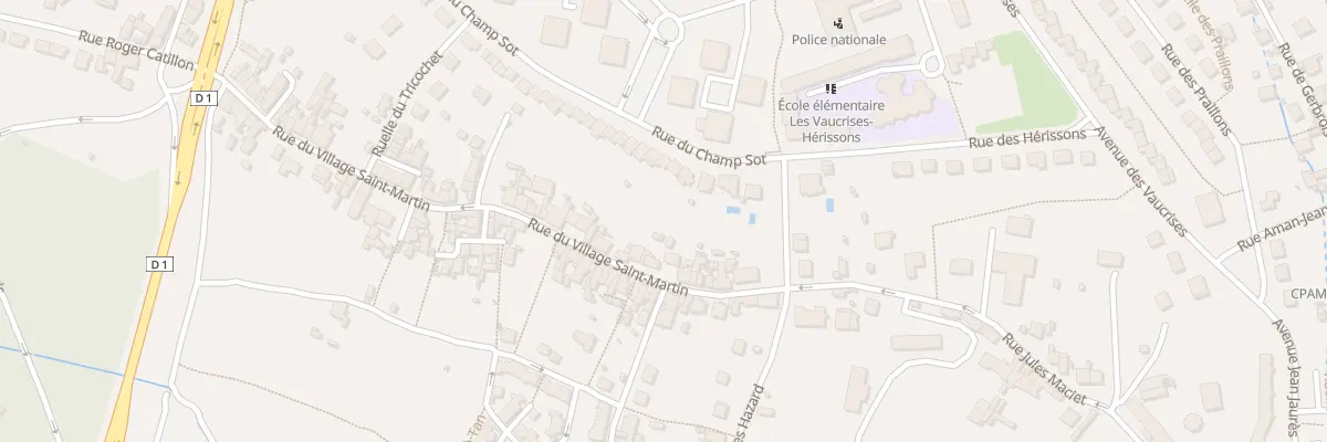 Plan du 13 Rue du Village St Martin à Château-Thierry