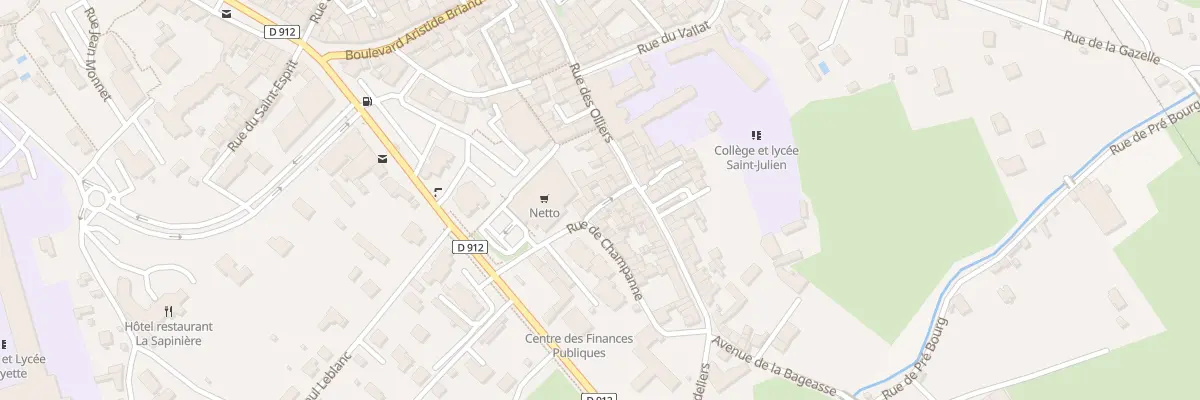 Plan du 8 Rue Sarrazine à Brioude