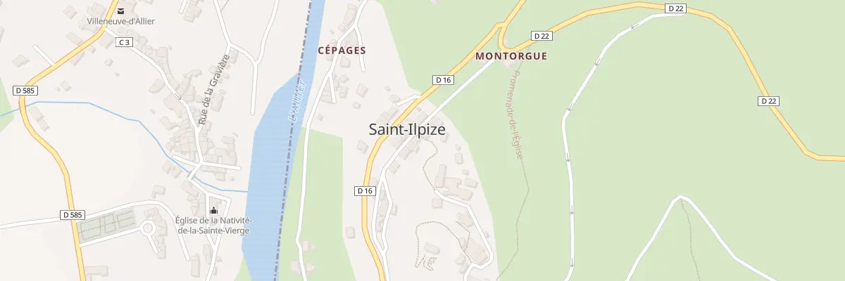 Plan du 5180 Le Bourg à Saint-Ilpize