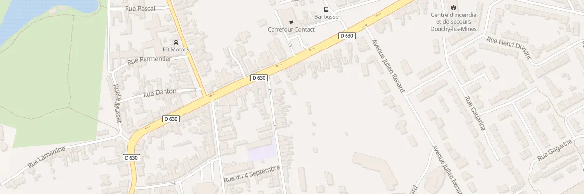 Plan du 1 Rue Victor Hugo à Douchy-les-Mines