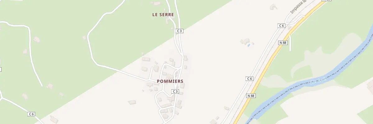 Plan du 5002 Pommiers à Cultures