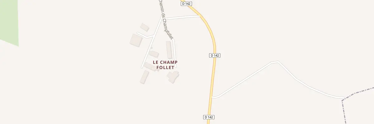 Plan du 3 Chem de Champfollet à Paray-sous-Briailles