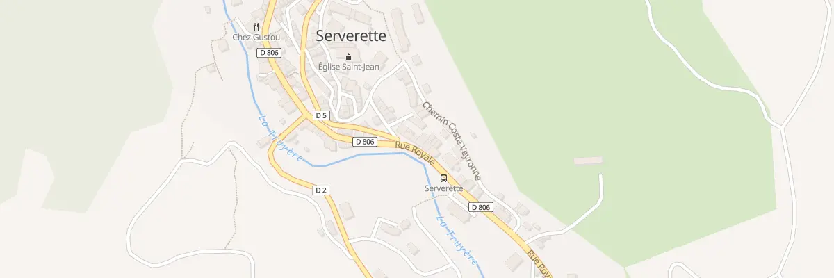 Plan du 24 Rue Royale à Serverette