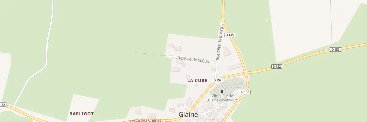 Plan du 69 Imp de la Cure/le Bourg à Glaine-Montaigut