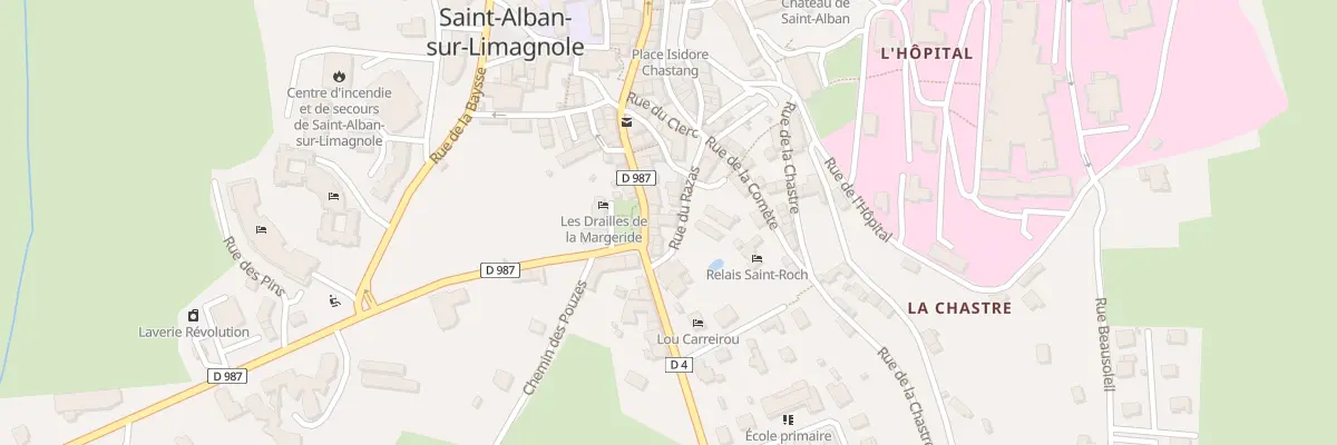 Plan du 9 Rue du Razas à Saint-Alban-sur-Limagnole