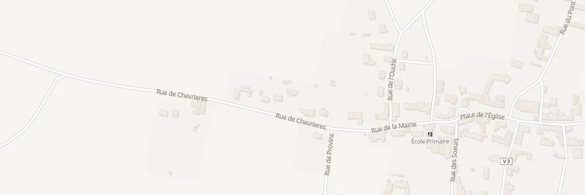 Plan du 6 Rue de Chevrieres à Sancy-lès-Provins