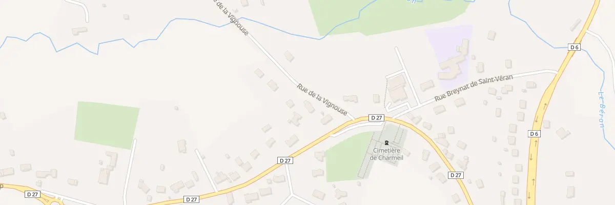 Plan du 2 Rue de la Vignouse à Charmeil