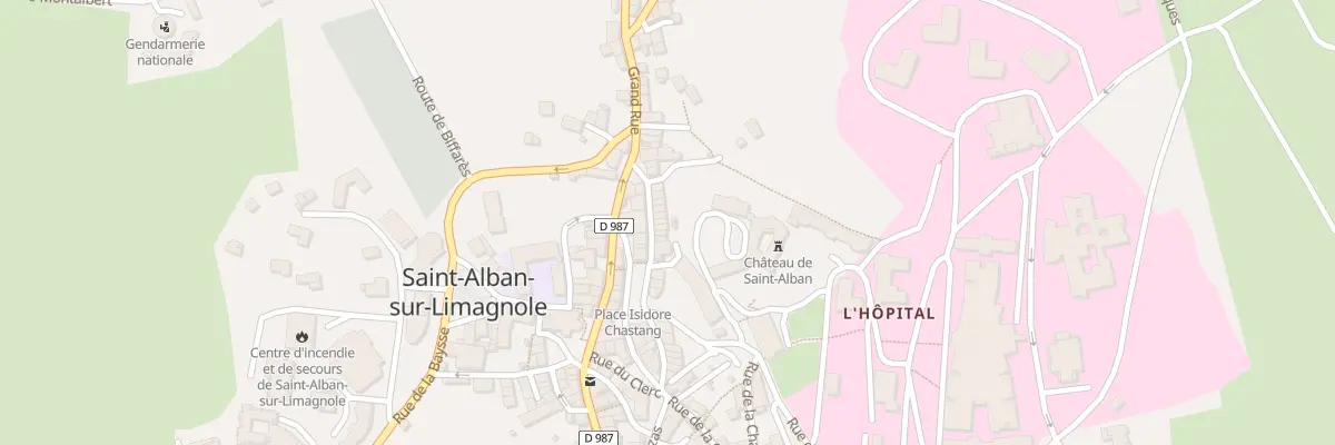 Plan du 9B Rue de l’Hôpital à Saint-Alban-sur-Limagnole