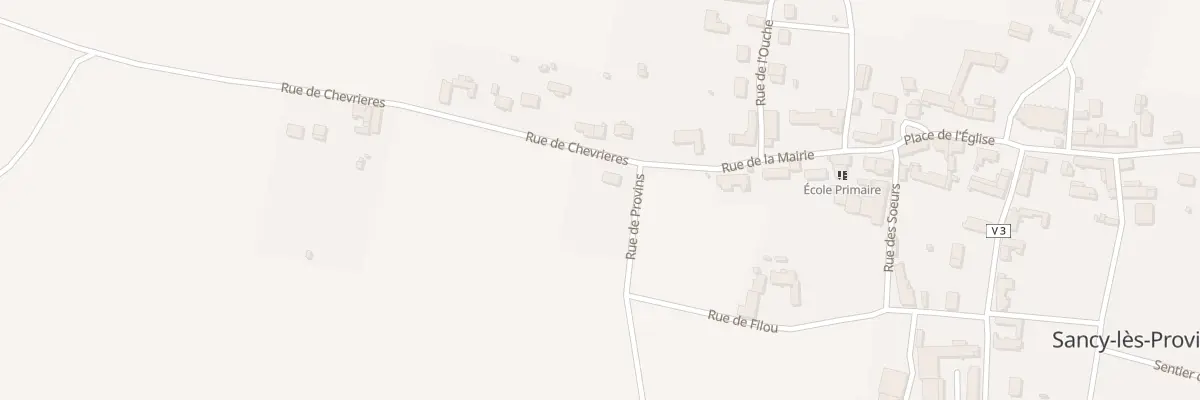 Plan du 1 Rue de Chevrieres à Sancy-lès-Provins