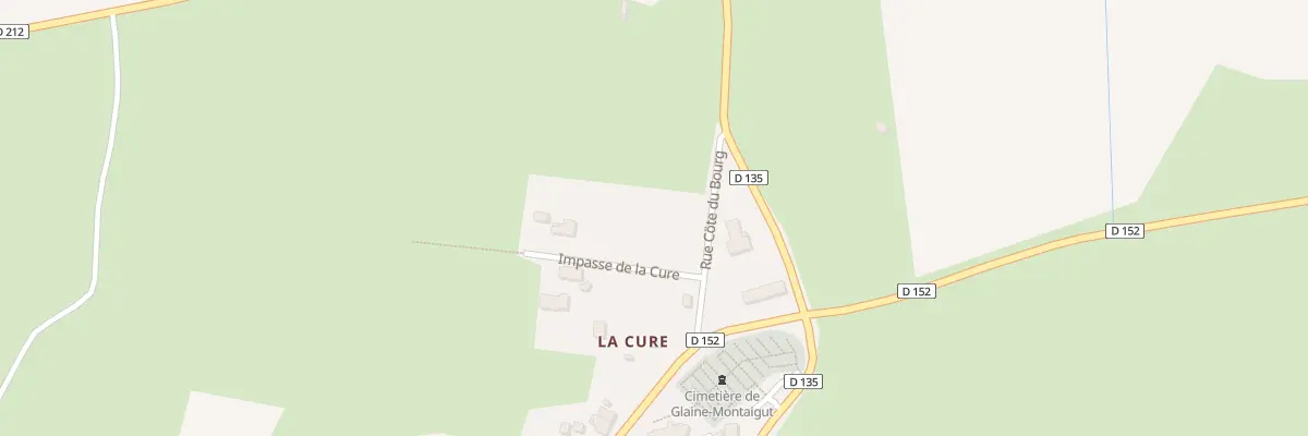 Plan du 101 Cote du Bourg/le Bourg à Glaine-Montaigut