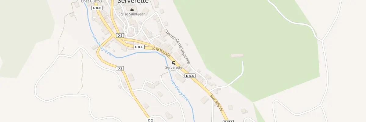 Plan du 5262 Rte de Mende à Serverette