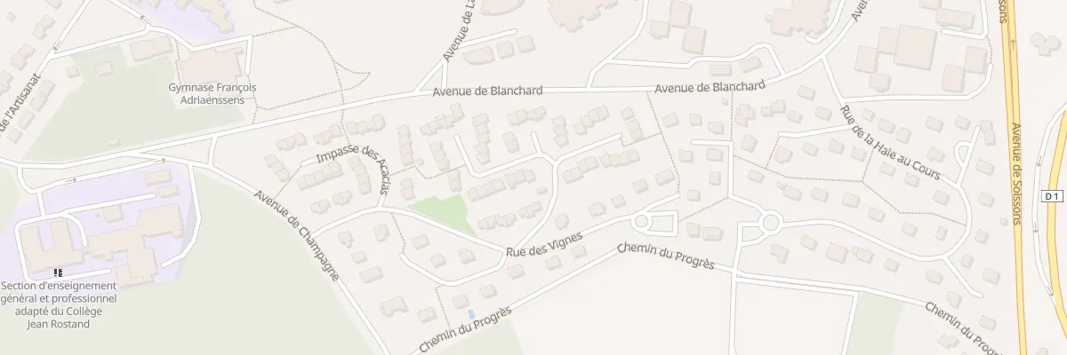 Plan du 2 Imp des Glycines à Château-Thierry