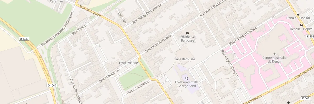Plan du 6 Rue Henri Barbusse à Denain