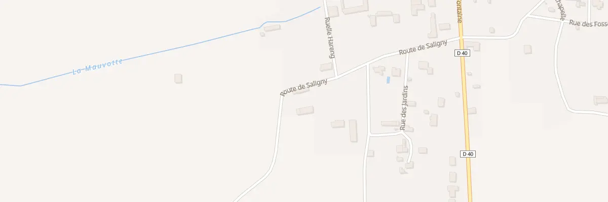 Plan du 7 Rte de Saligny à Voisines