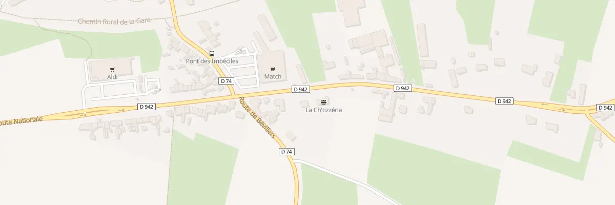 Plan de Rte de Solesmes à Avesnes-les-Aubert