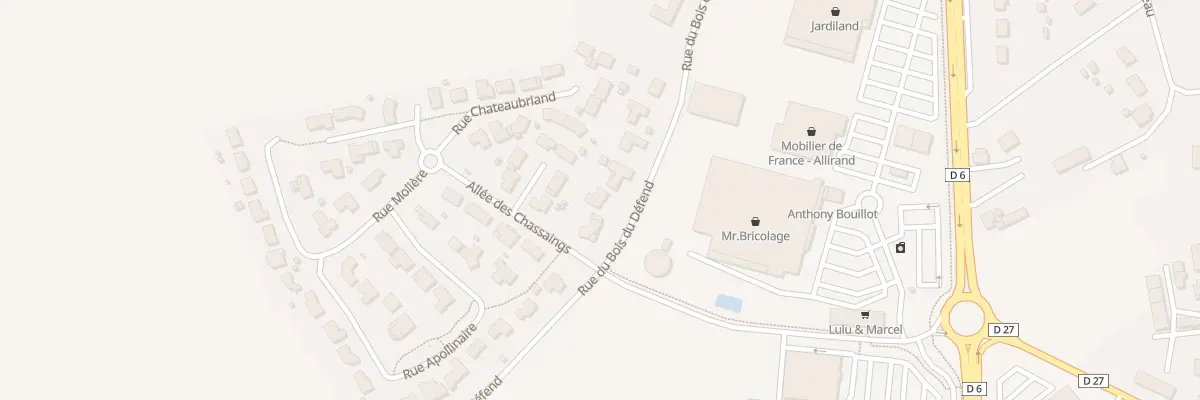 Plan du 21 Rue du Bois du Défend à Charmeil