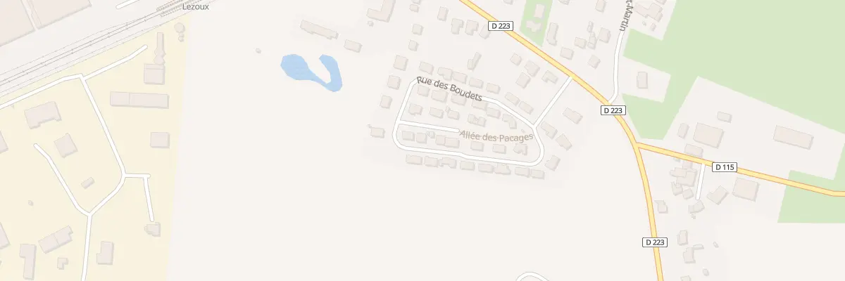 Plan du 19 Rue des Boudets à Lezoux