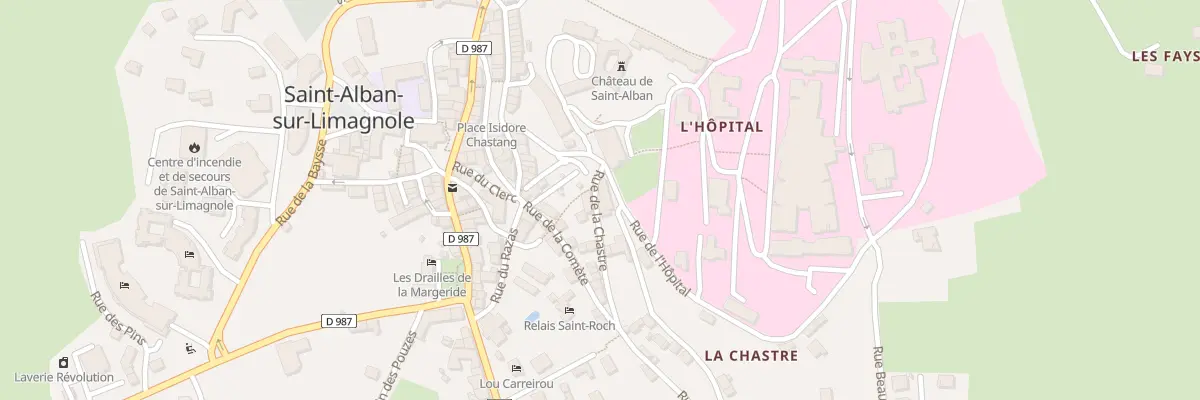 Plan du 12 Rue de l’Hôpital à Saint-Alban-sur-Limagnole