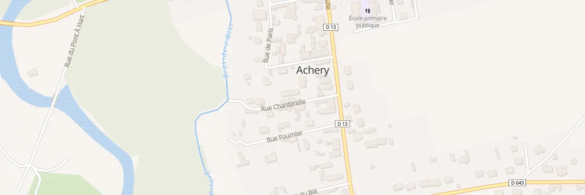 Plan du 2 Rue Chanterelle à Achery