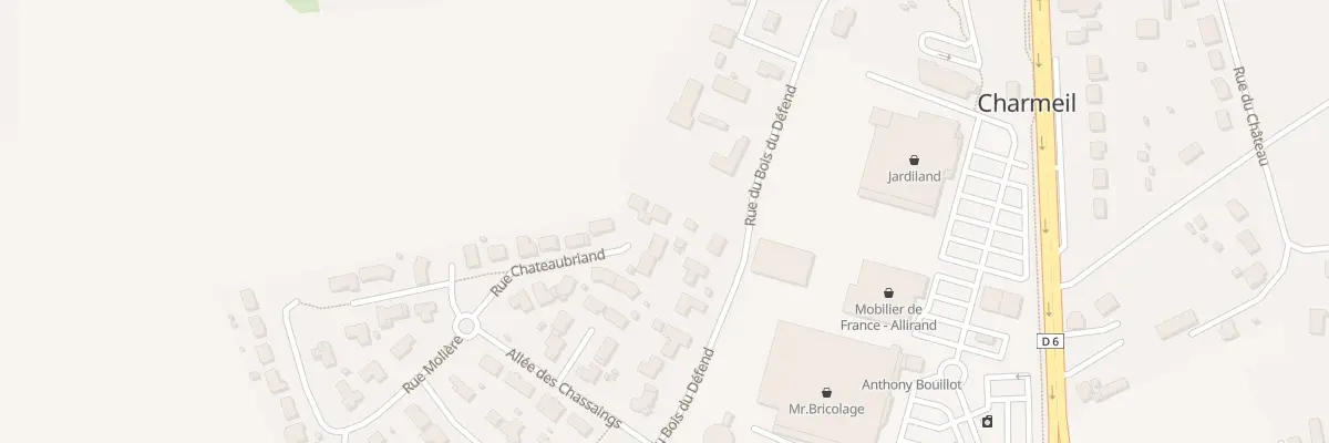 Plan du 7 Rue de Chateaubriand à Charmeil