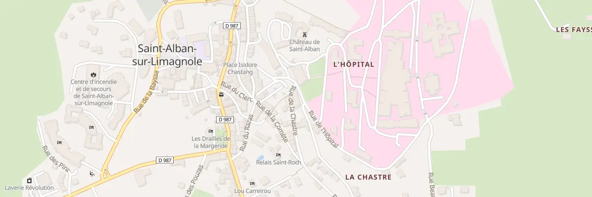 Plan du 8 Rue de l’Hôpital à Saint-Alban-sur-Limagnole