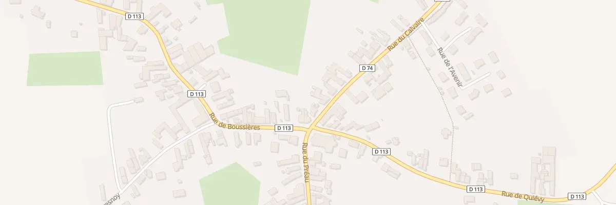 Plan du 1 Rue du Calvaire à Bévillers