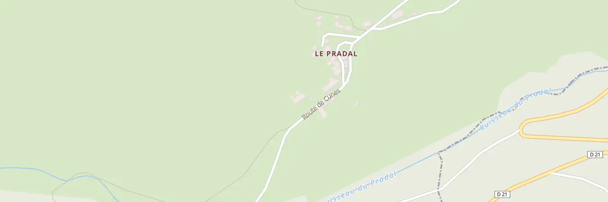 Plan du 5056 Le Pradal à Blassac