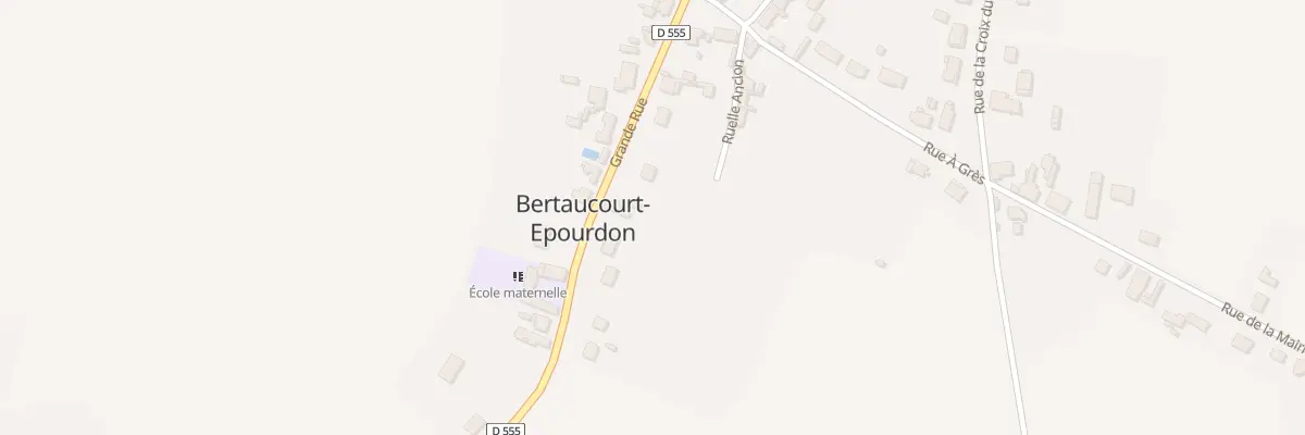 Plan du 9 Grande Rue à Bertaucourt-Epourdon