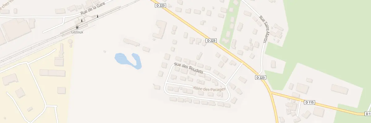 Plan du 14 Rue des Boudets à Lezoux