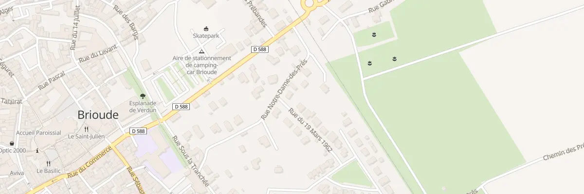 Plan du 20 Rue N D des Pres à Brioude
