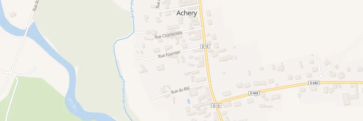 Plan du 1 Rue Fournier à Achery