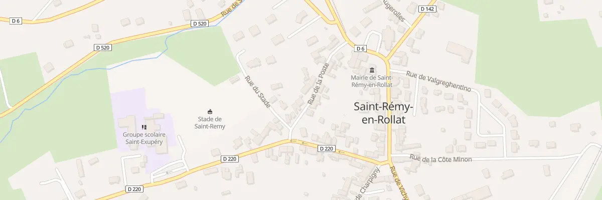 Plan du 11 Rue de la Poste à Saint-Rémy-en-Rollat