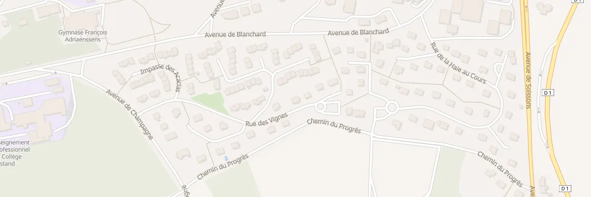 Plan du 20 Rue des Vignes à Château-Thierry