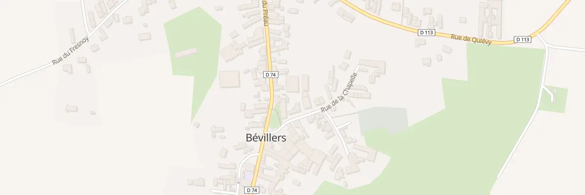 Plan du 1 Rue de la Chapelle à Bévillers
