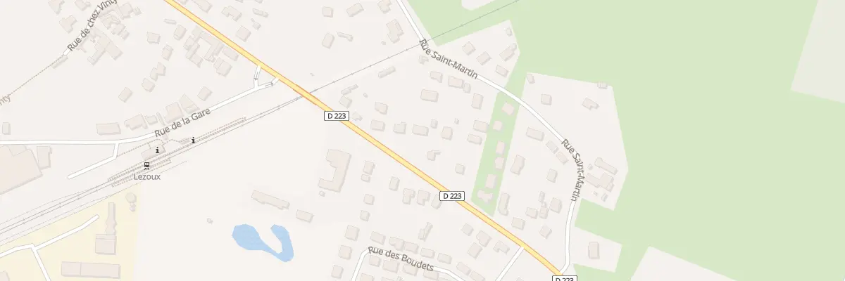 Plan du 9 Rte de Courpière à Lezoux