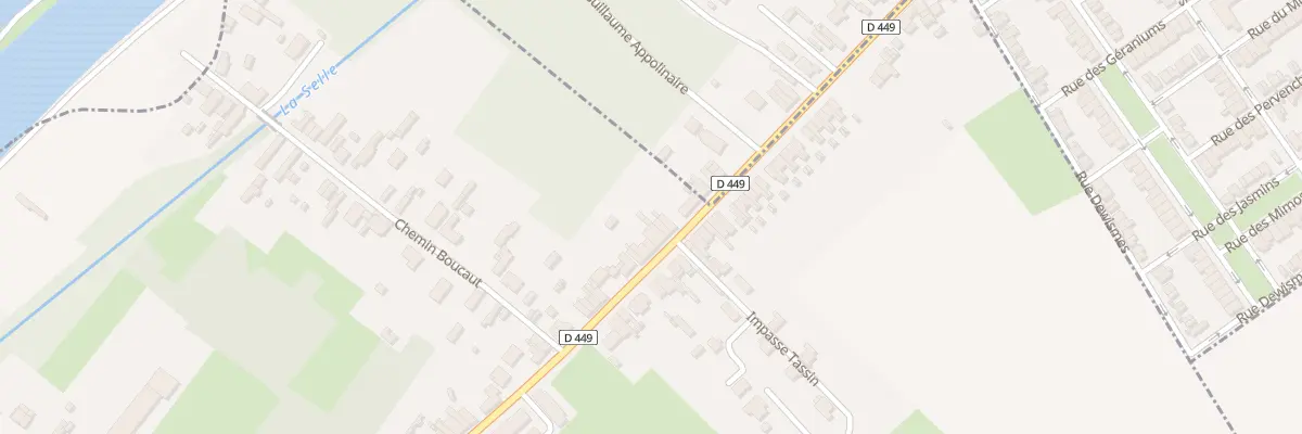 Plan du 8 Rue de Denain à Douchy-les-Mines