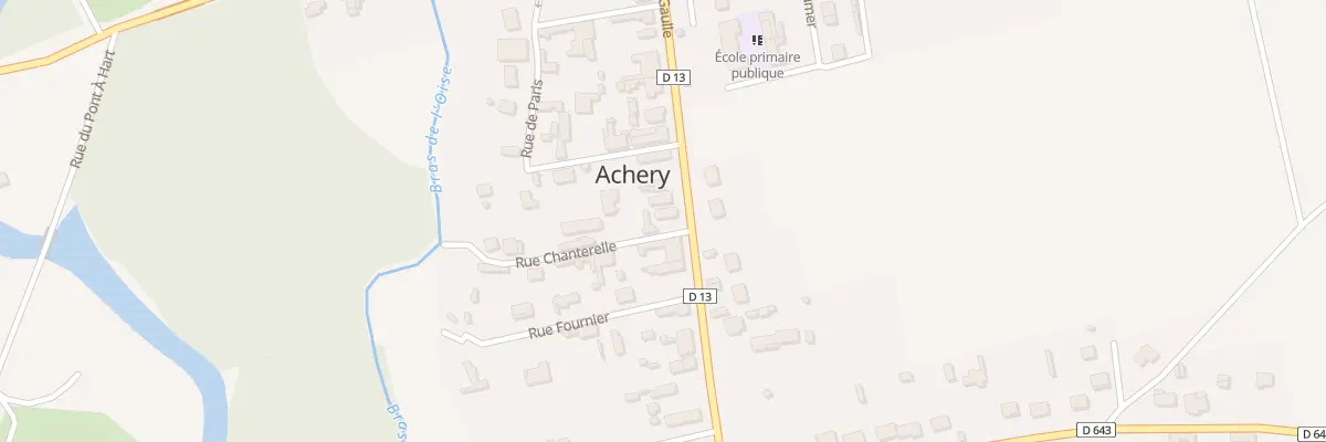 Plan du 55 Rue Charles de Gaulle à Achery