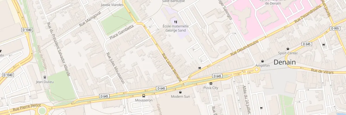 Plan du 22 Rue Lazare Bernard à Denain