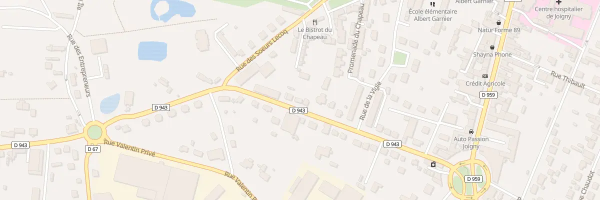 Plan du 30 Rue Aristide Briand à Joigny