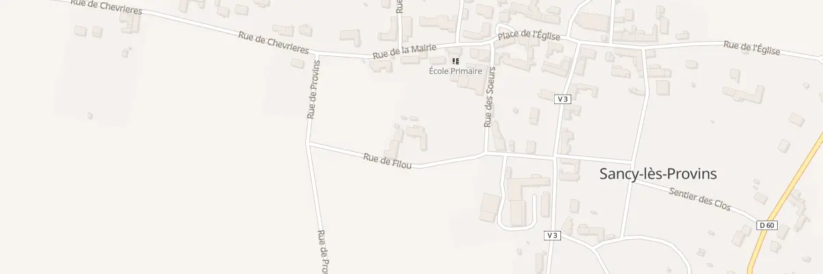 Plan du 4 Rue de Filou à Sancy-lès-Provins
