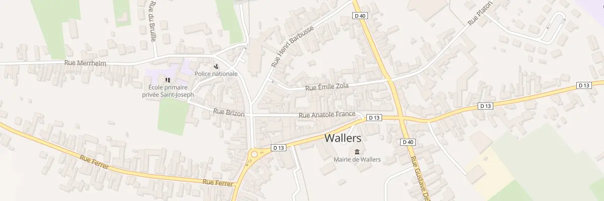Plan du 21 Rue Emile Zola à Wallers
