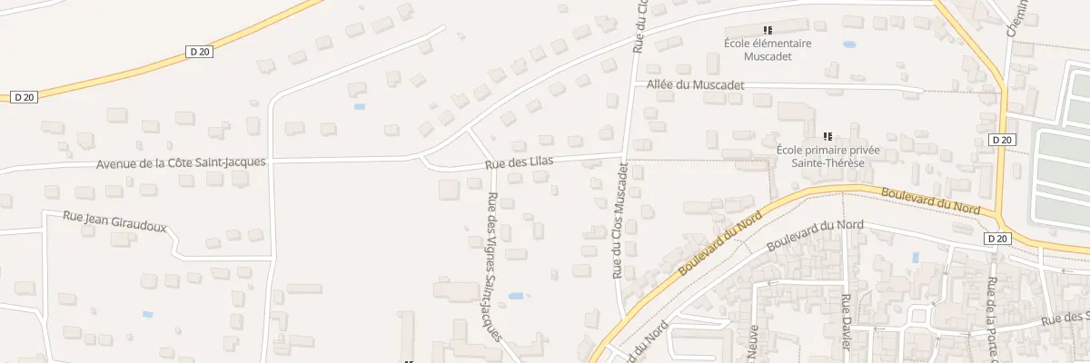Plan du 1 Rue des Lilas à Joigny