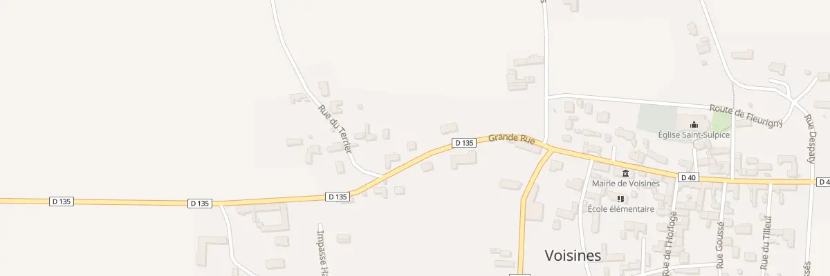 Plan du 5250 Gr Grande Rue à Voisines