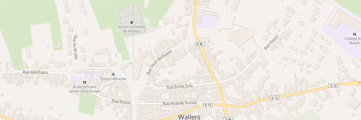 Plan du 18 Rue Henri Barbusse à Wallers