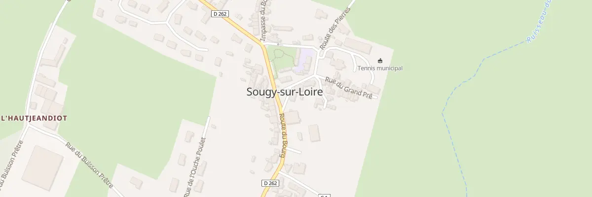 Plan du 40 Le Bourg à Sougy-sur-Loire