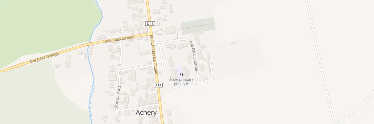 Plan du 12 Rue Paul Doumer à Achery