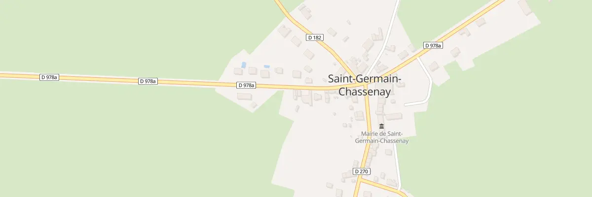 Plan de Rte de Neuville à Saint-Germain-Chassenay