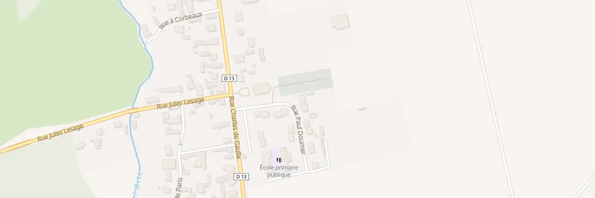 Plan du 1 Rue Paul Doumer à Achery