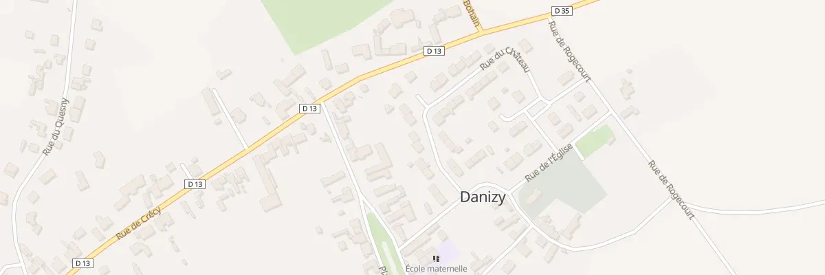 Plan du 11 Rue du Chateau à Danizy